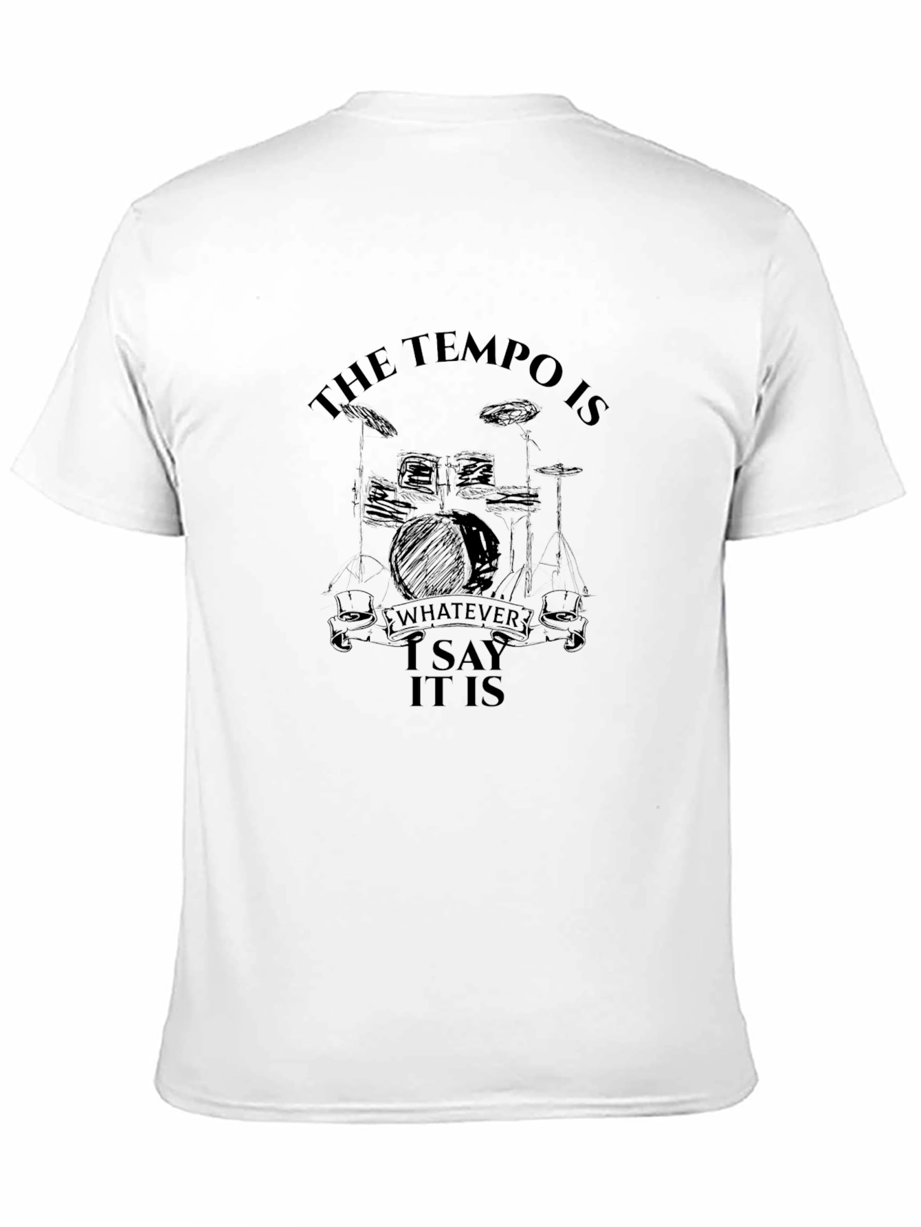 Tempo Drummer Black T-Shirt