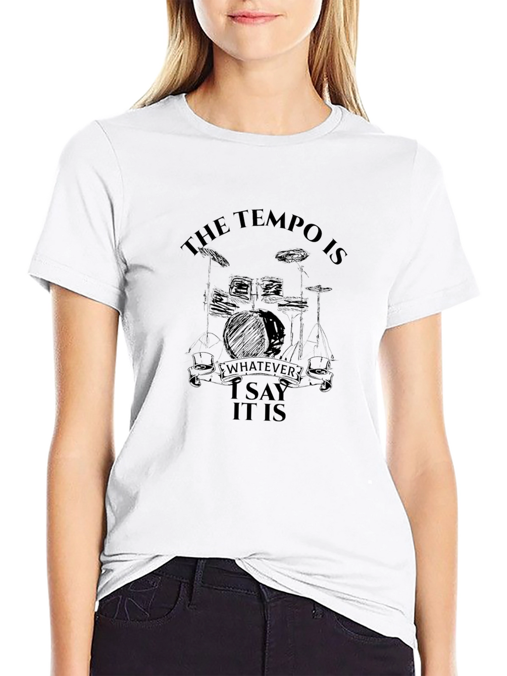 Tempo Drummer Black T-Shirt