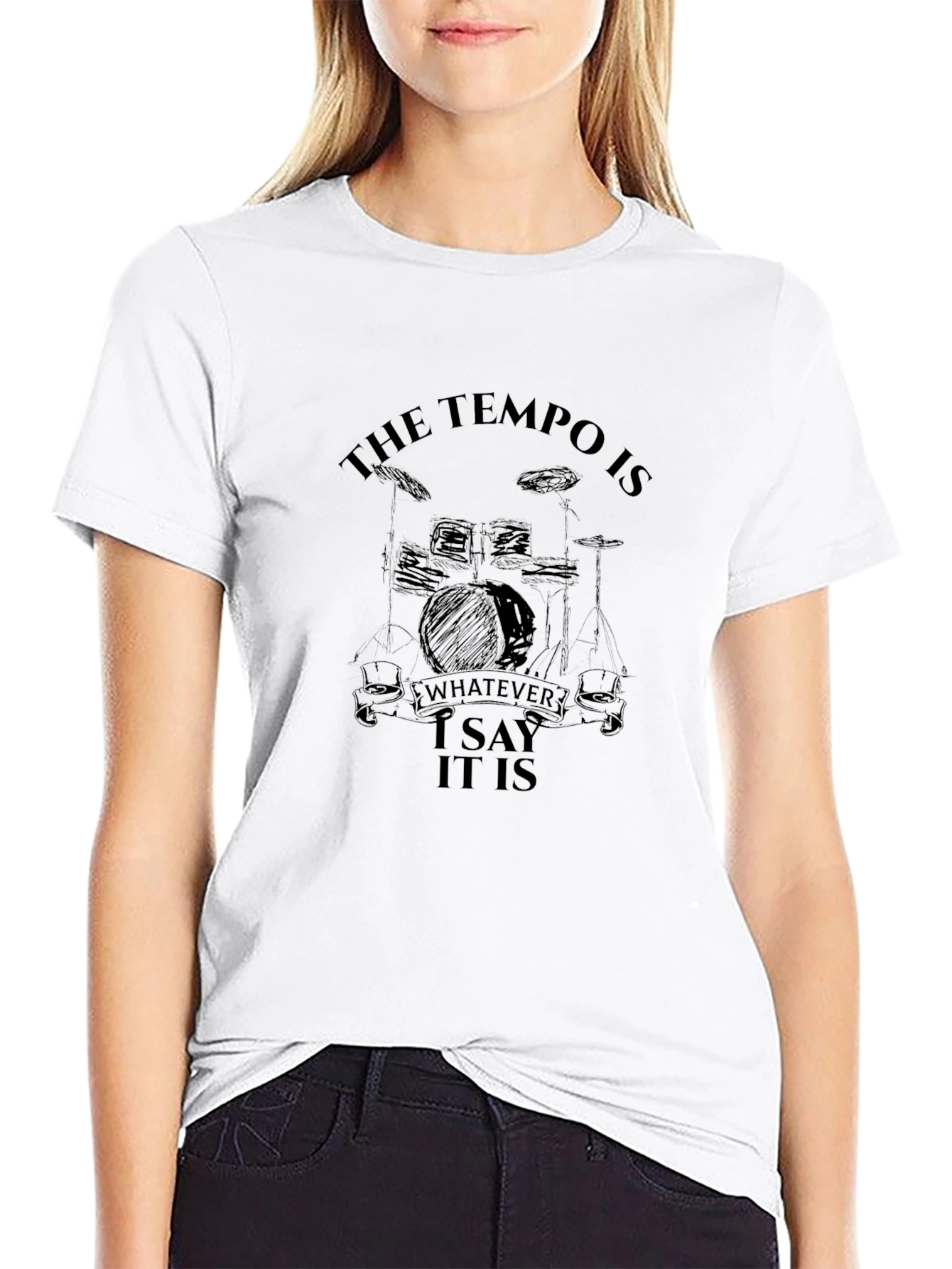 Tempo Drummer Black T-Shirt