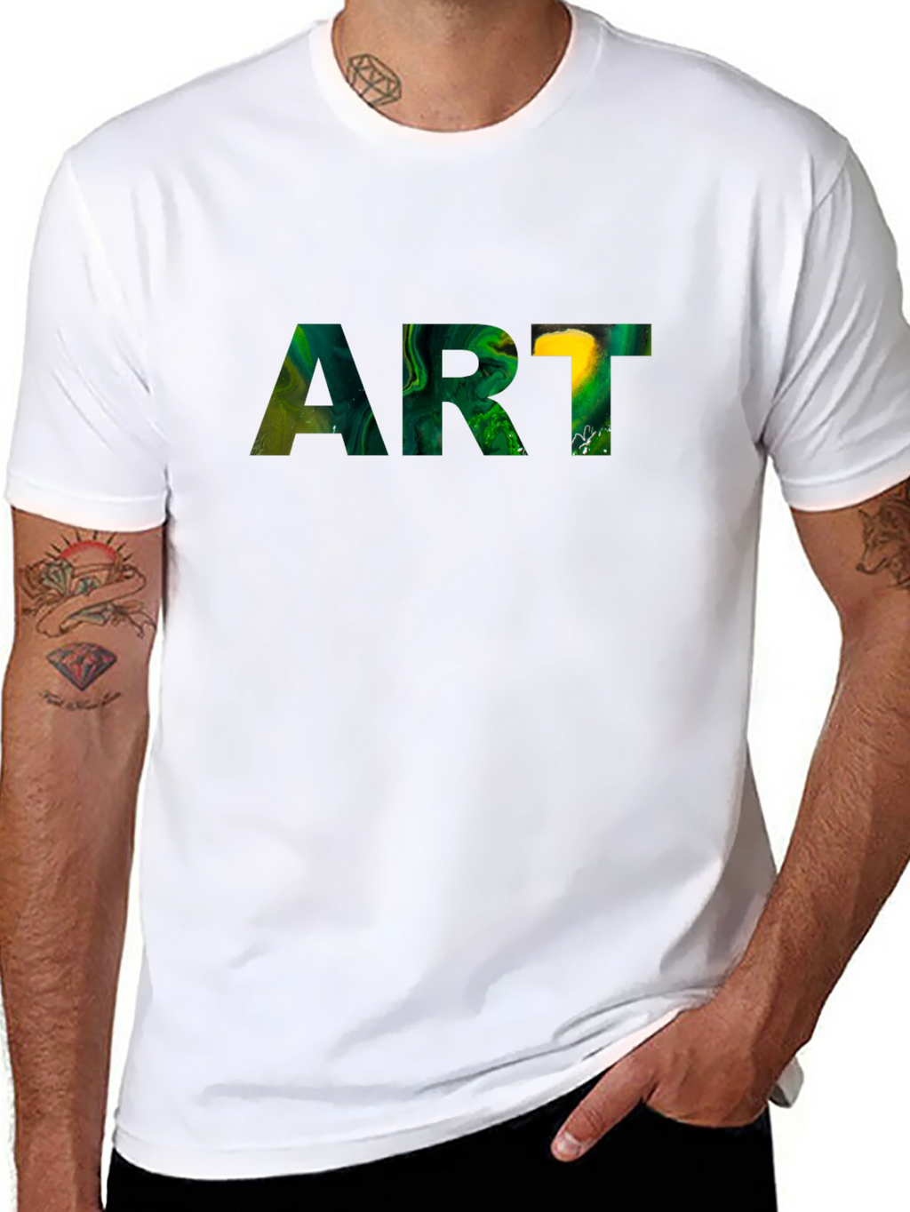 Abstract Art Graphic Tee - Modern Artistic Design