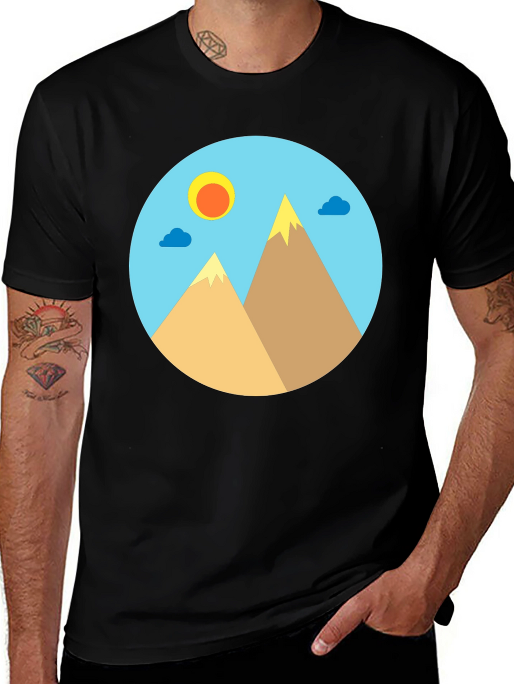 Mountain View Graphic T-Shirt - Unisex Cotton Tee