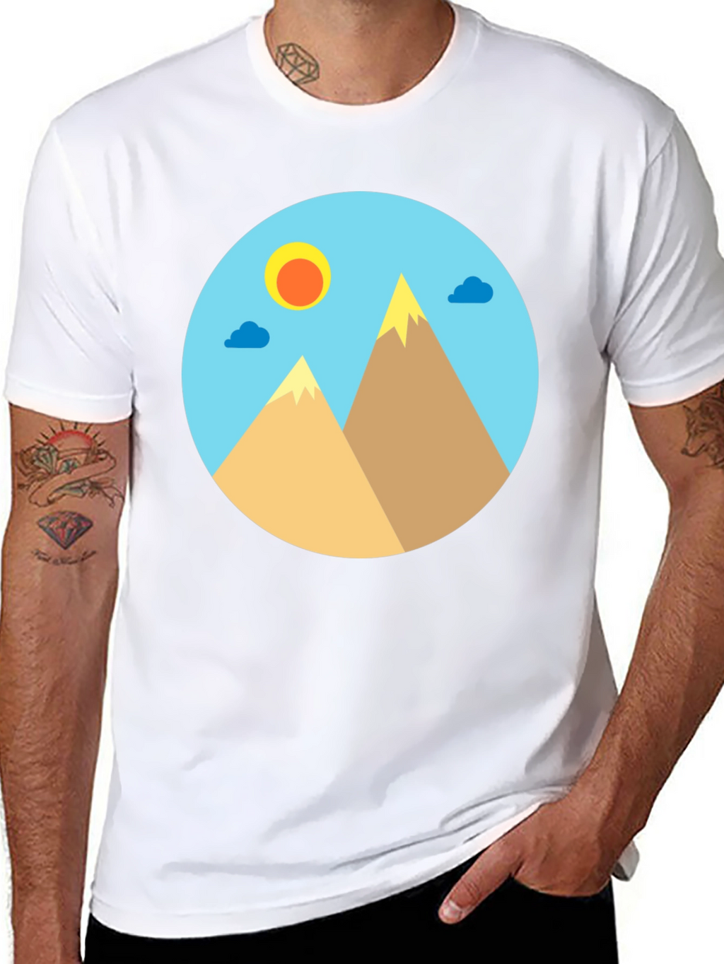 Mountain View Graphic T-Shirt - Unisex Cotton Tee