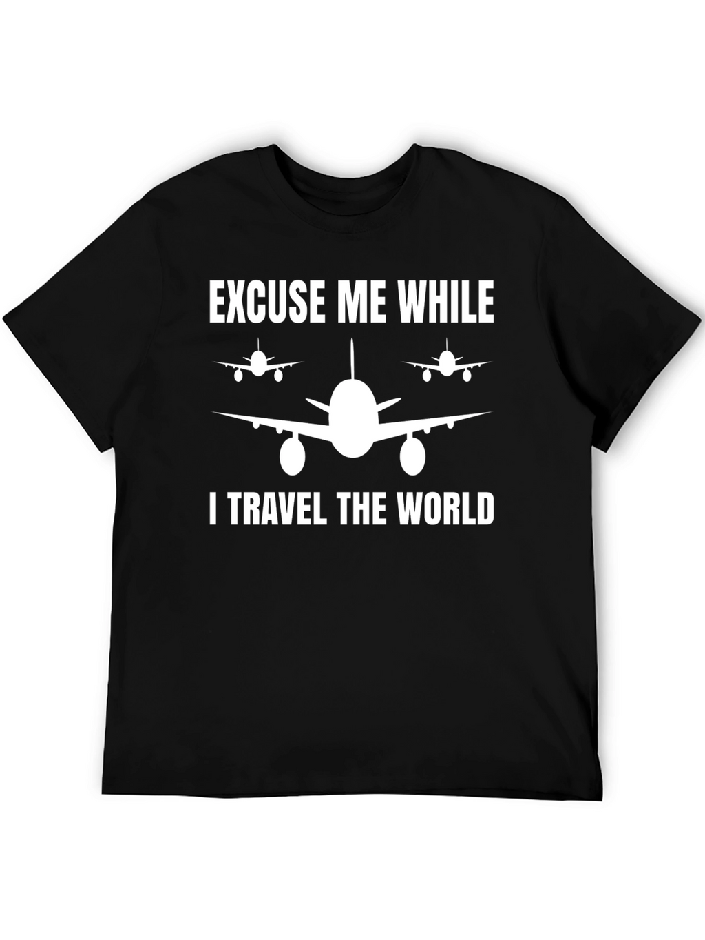 Travel The World Airplane Graphic Tee