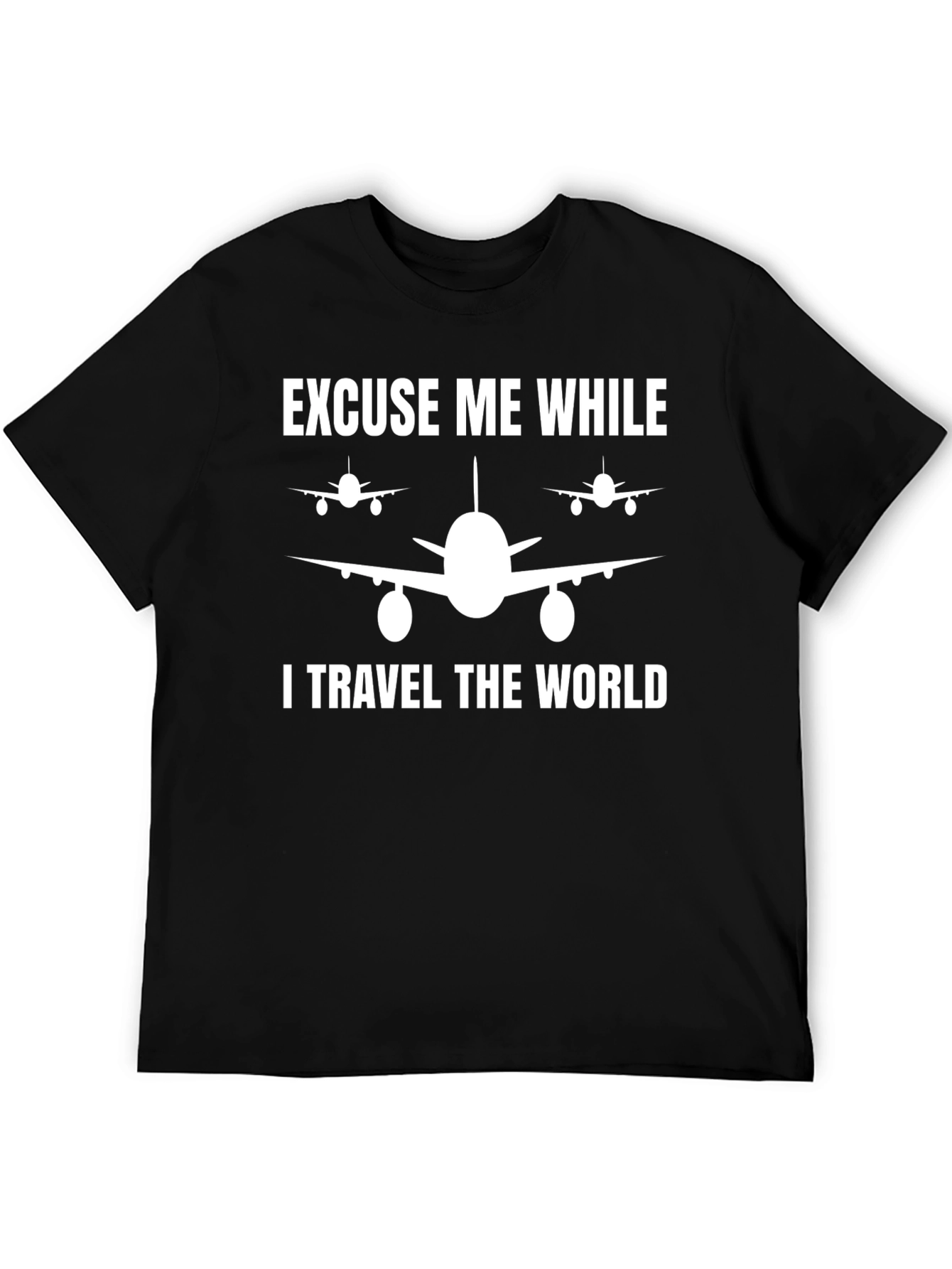 Travel The World Airplane Graphic Tee
