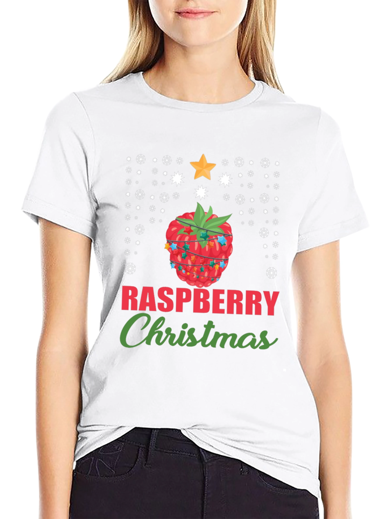 Raspberry Christmas Graphic Tee