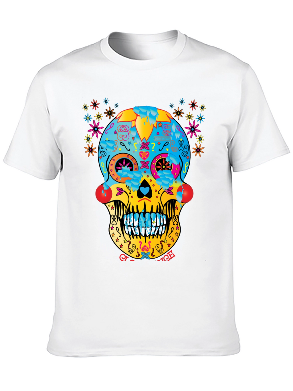 Day of the Dead Sugar Skull T-Shirt - Black