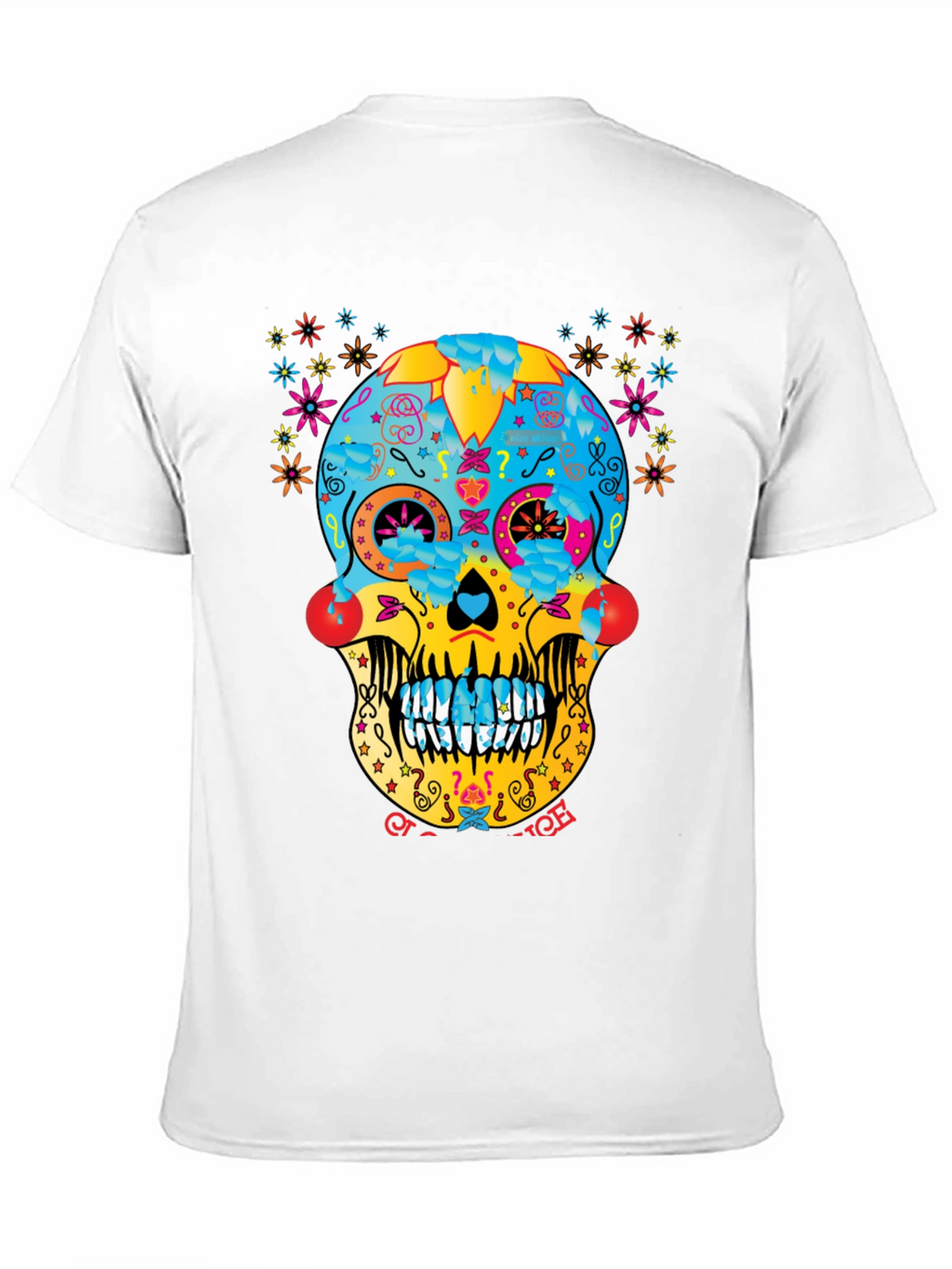Day of the Dead Sugar Skull T-Shirt - Black