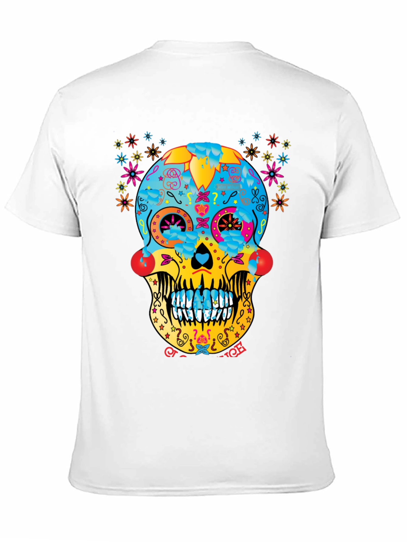 Day of the Dead Sugar Skull T-Shirt - Black