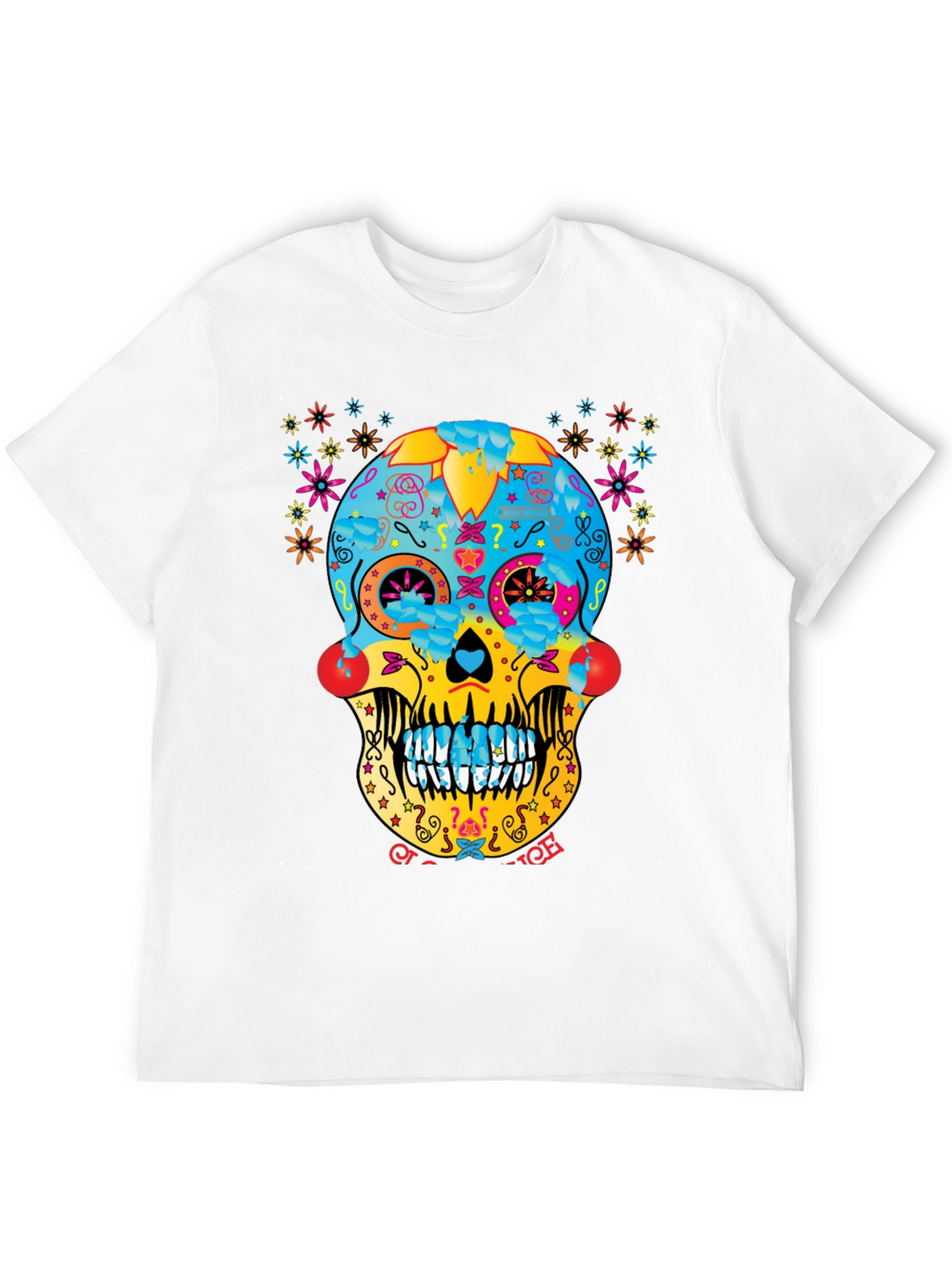 Day of the Dead Sugar Skull T-Shirt - Black