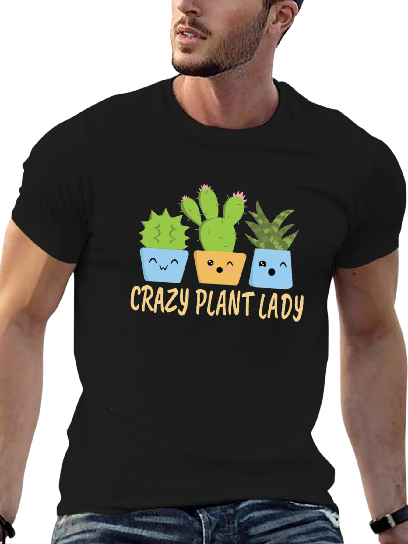 Crazy Plant Lady T-Shirt - Succulent Design