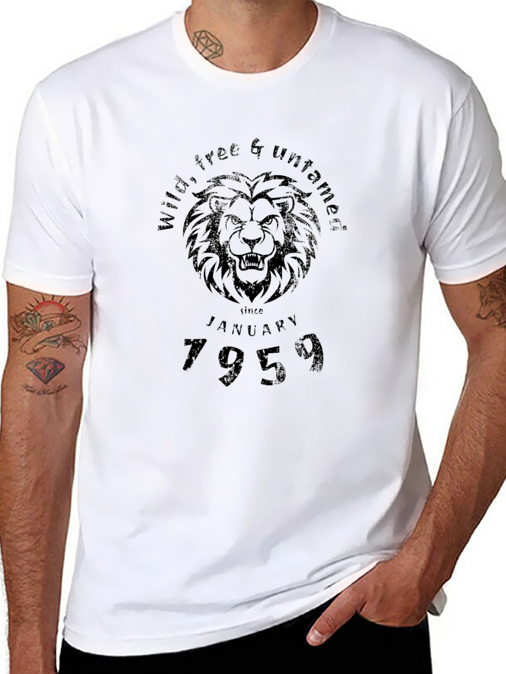 Wild & Untamed Lion Graphic T-Shirt - January 1959