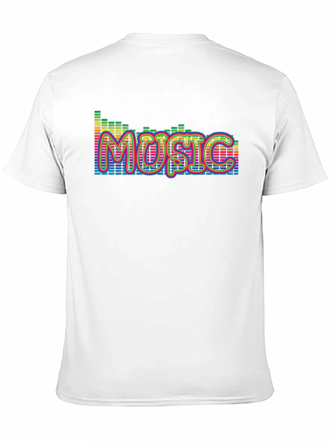 Music Graphic Print Black T-Shirt