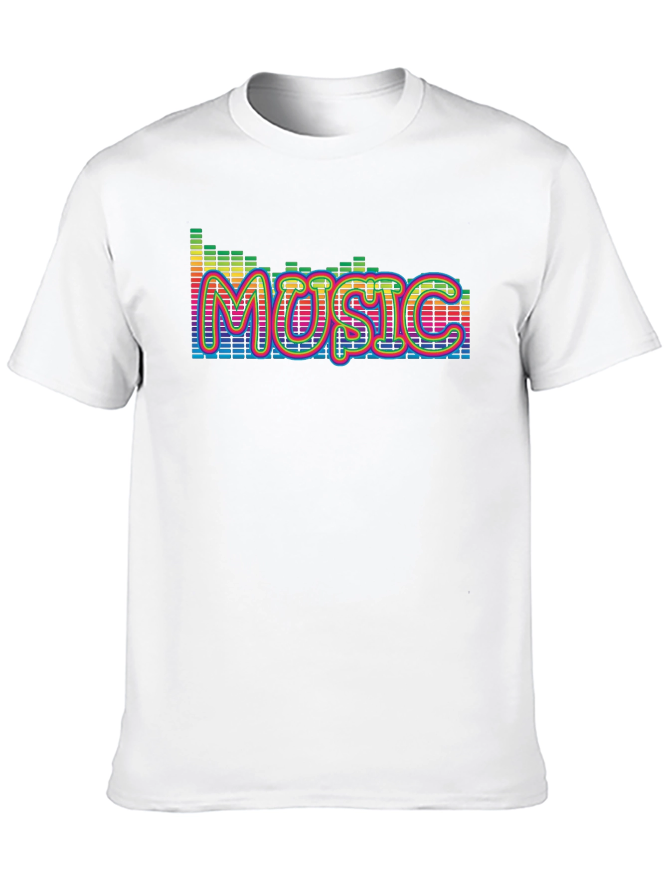 Music Graphic Print Black T-Shirt