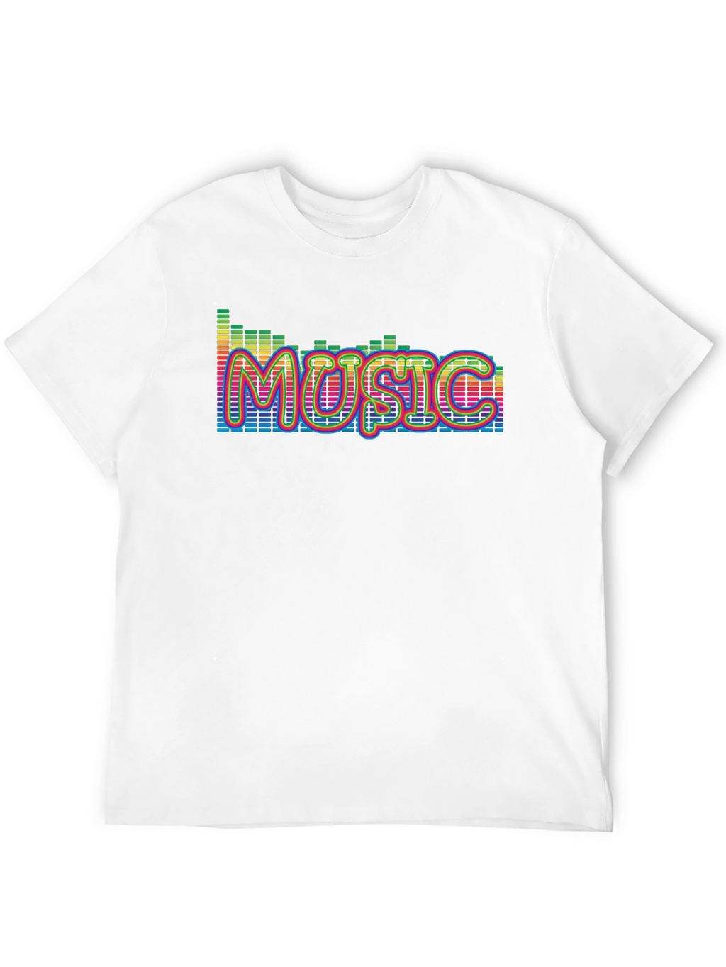 Music Graphic Print Black T-Shirt