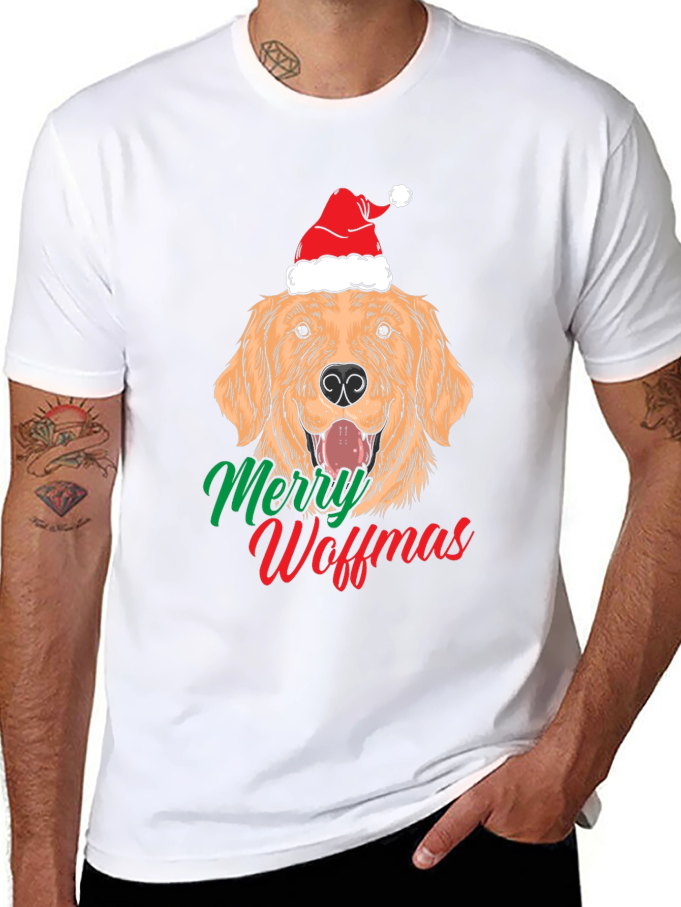 Merry Woffmas Dog Christmas T-Shirt