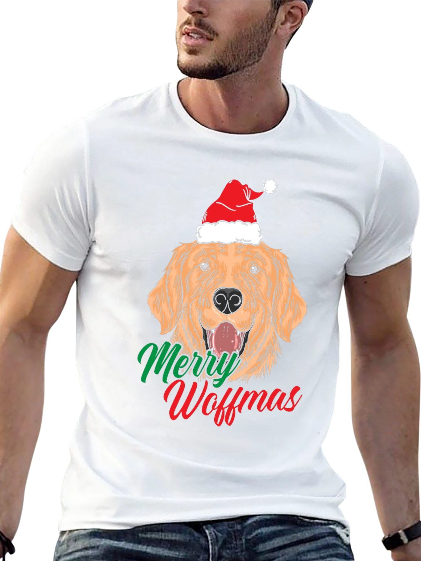 Merry Woffmas Dog Christmas T-Shirt