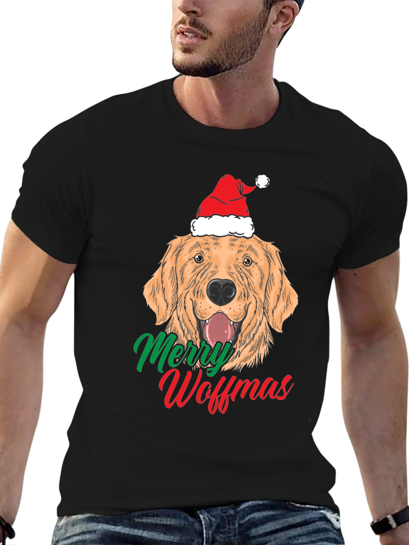 Merry Woffmas Dog Christmas T-Shirt