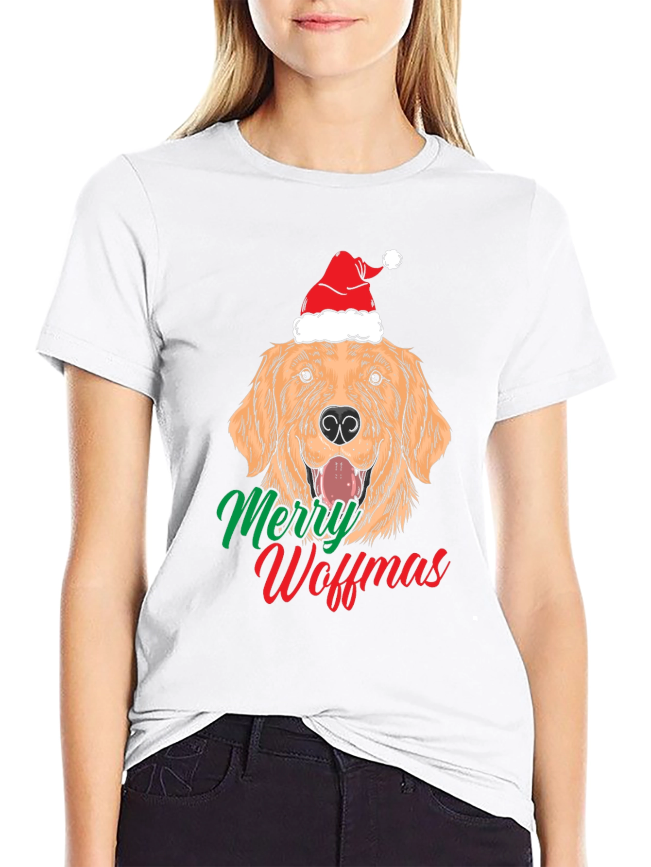 Merry Woffmas Dog Christmas T-Shirt