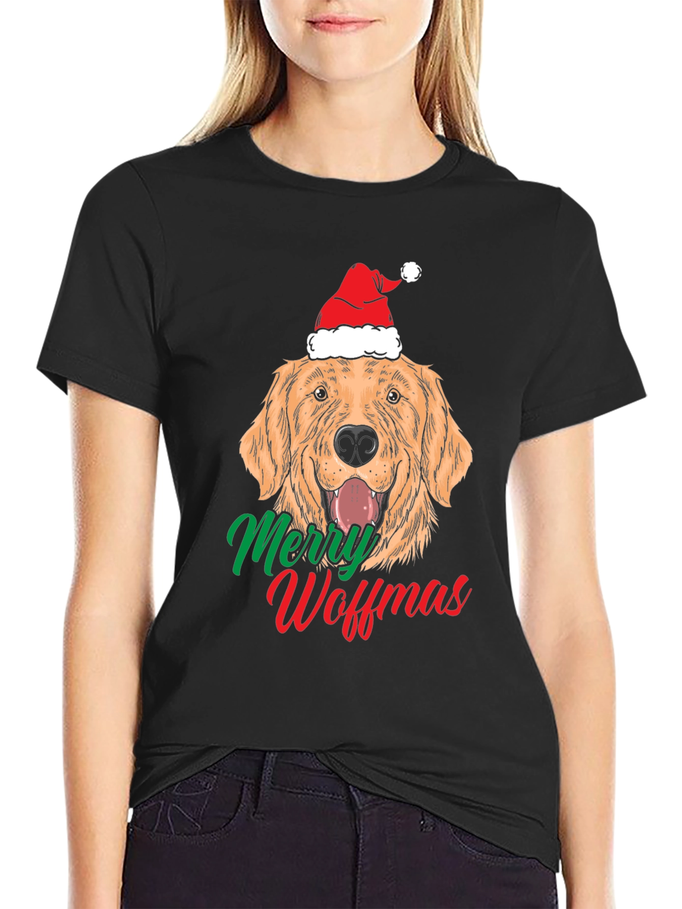 Merry Woffmas Dog Christmas T-Shirt