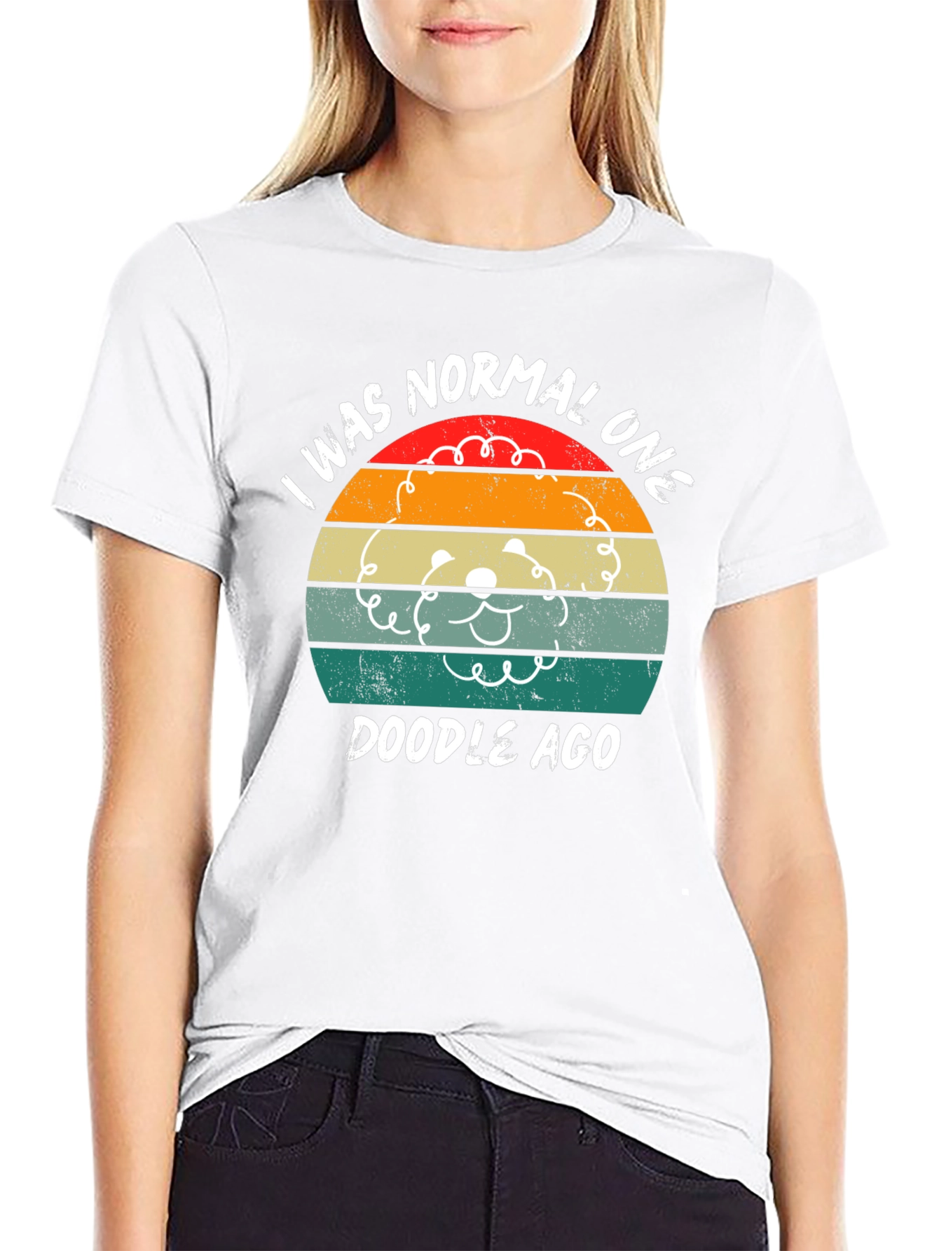 I Was Normal One Doodle Ago Retro T-Shirt
