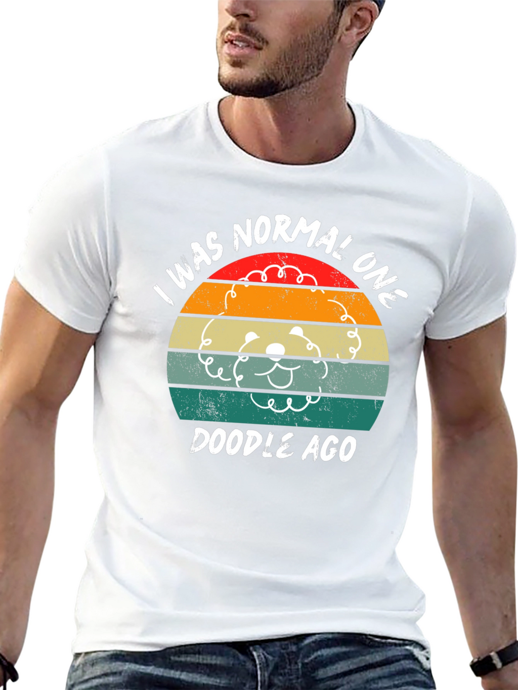 I Was Normal One Doodle Ago Retro T-Shirt