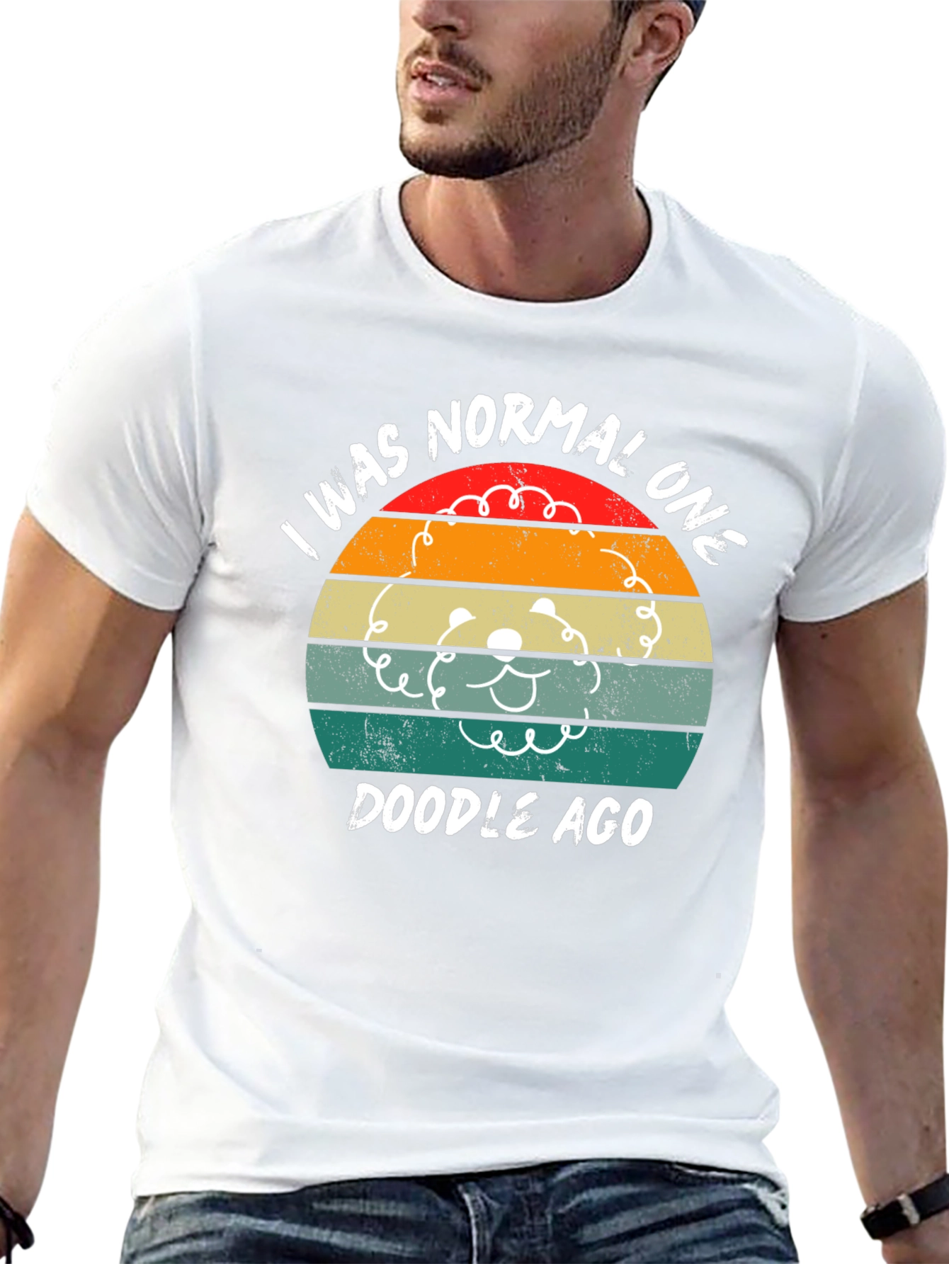 I Was Normal One Doodle Ago Retro T-Shirt