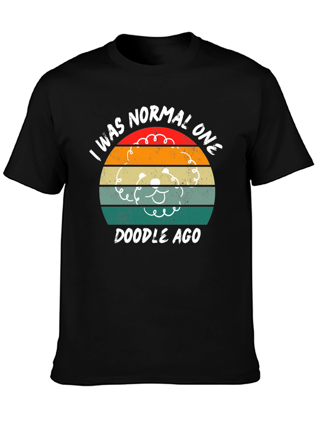 I Was Normal One Doodle Ago Retro T-Shirt