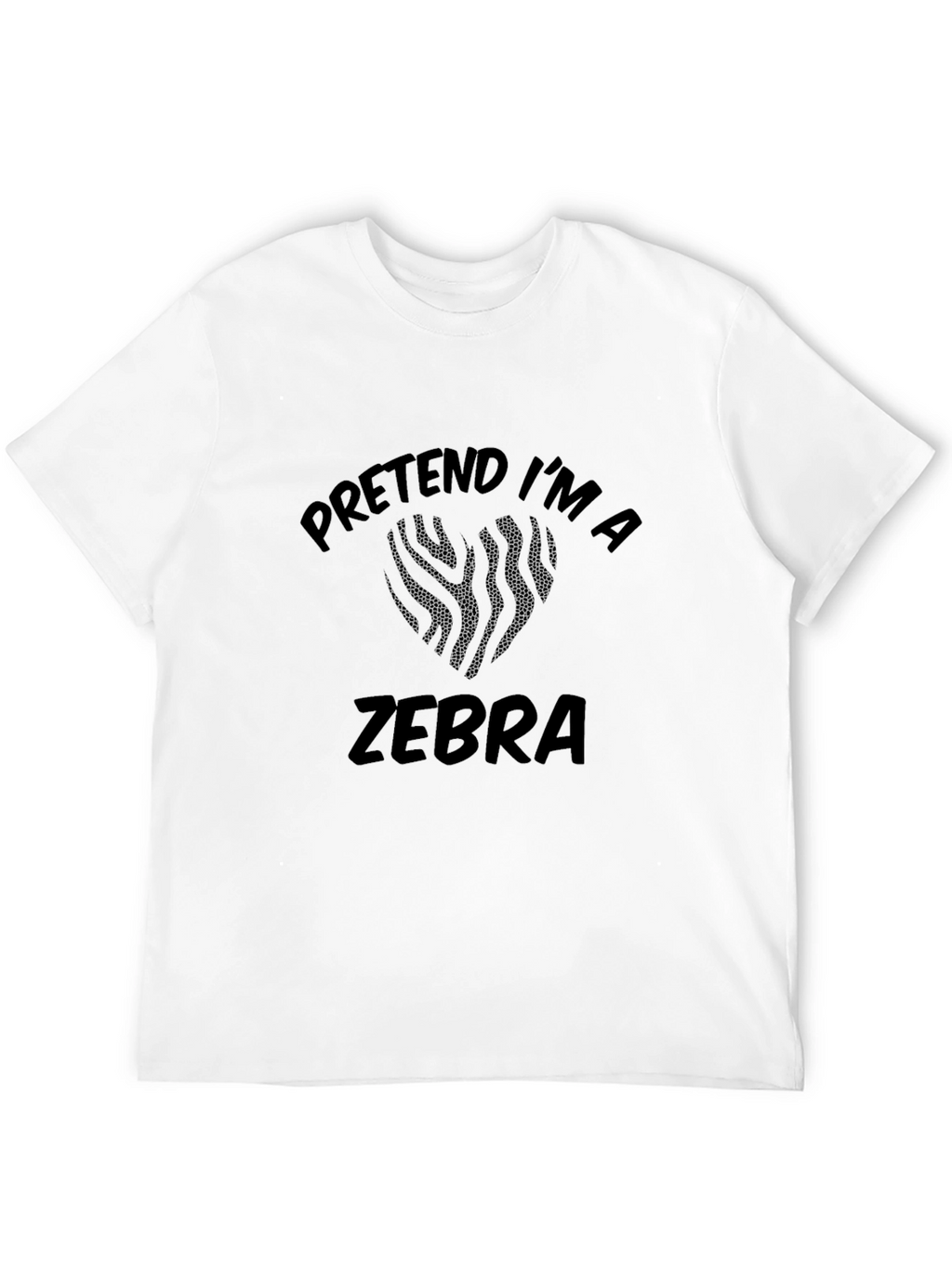 Pretend Im a Zebra T-Shirt - Funny Costume Tee