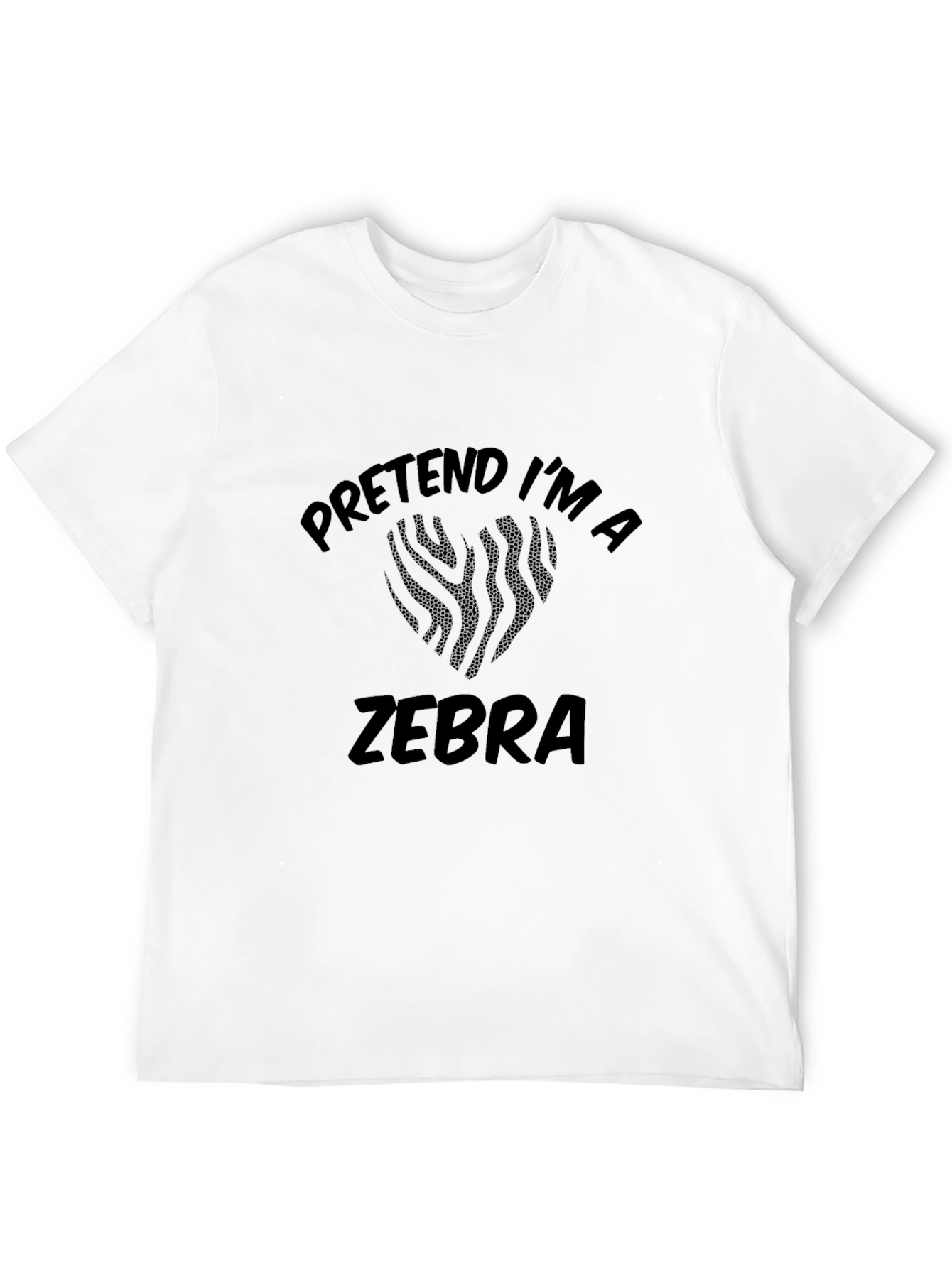 Pretend Im a Zebra T-Shirt - Funny Costume Tee