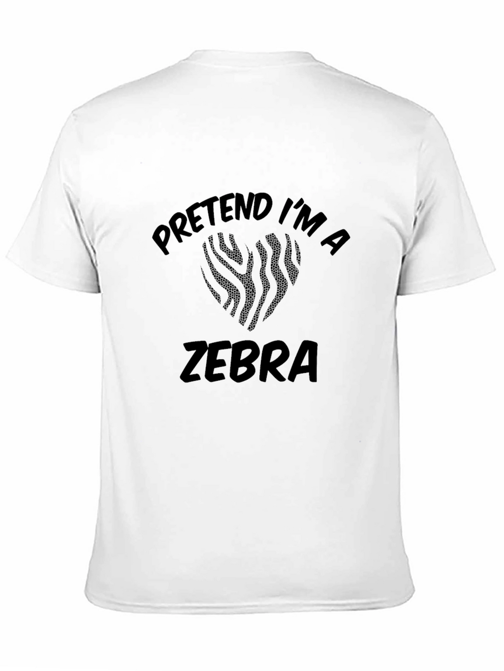 Pretend Im a Zebra T-Shirt - Funny Costume Tee