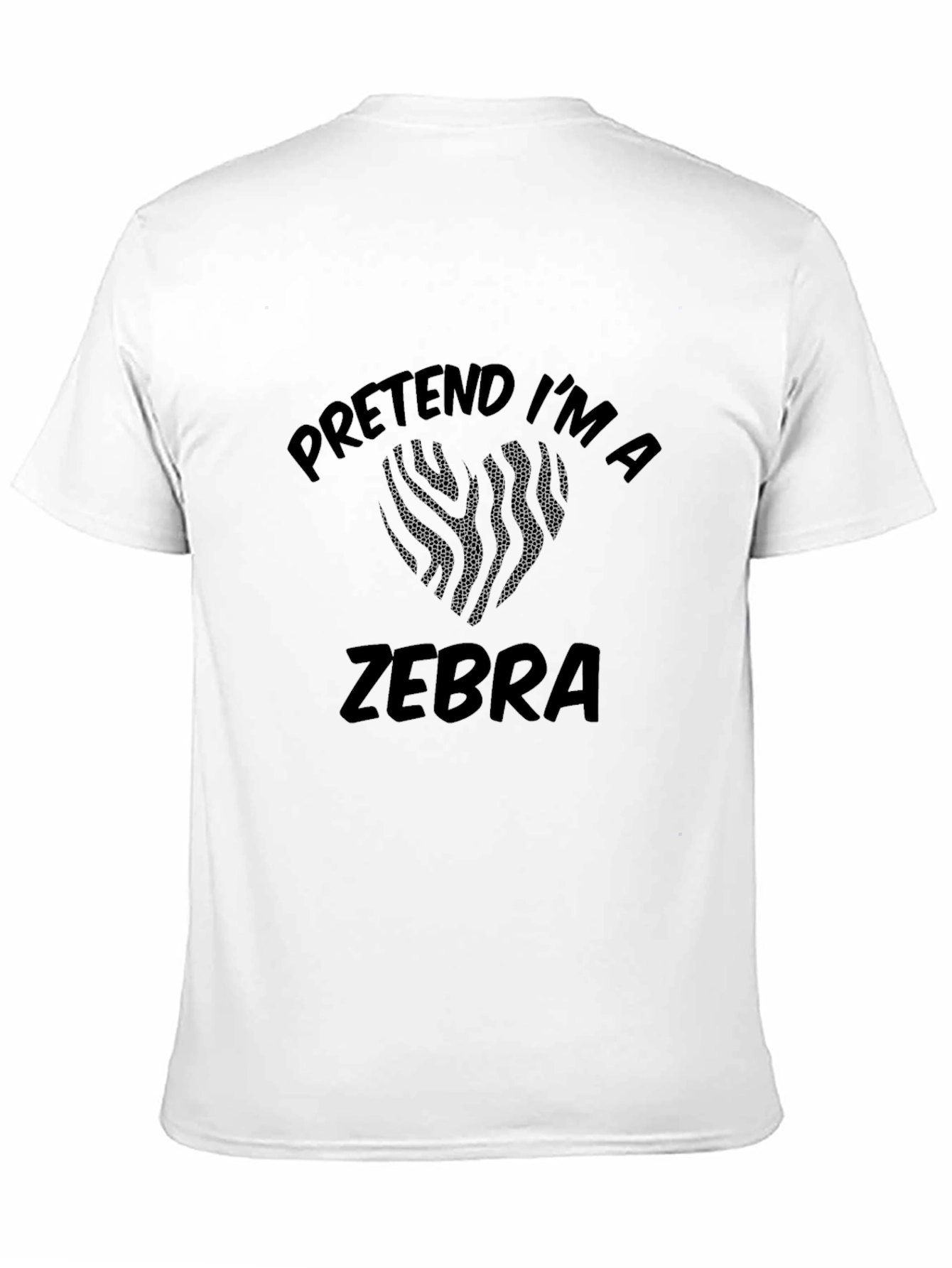 Pretend Im a Zebra T-Shirt - Funny Costume Tee
