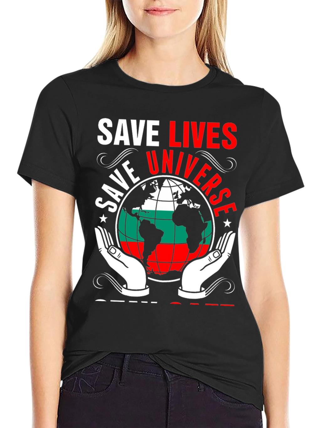 Save Lives Universe Graphic T-Shirt
