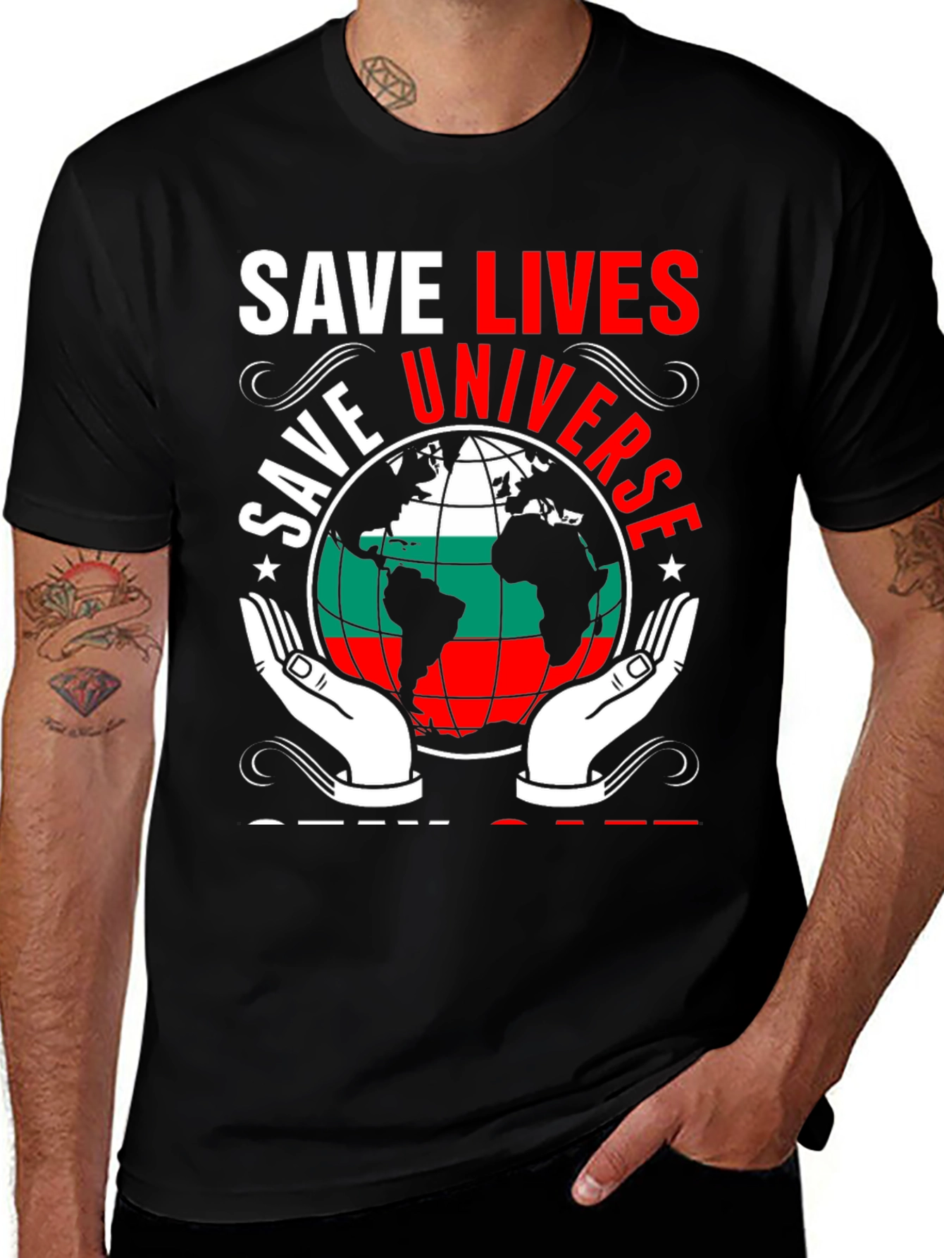 Save Lives Universe Graphic T-Shirt