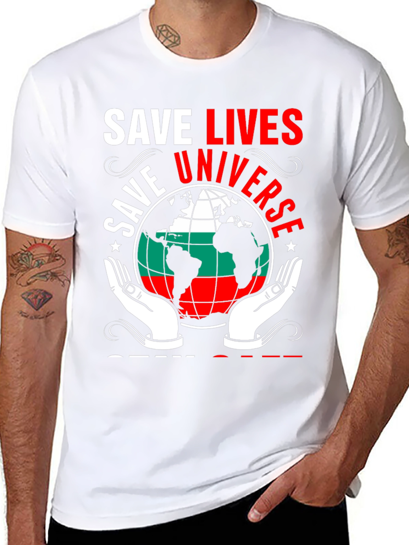 Save Lives Universe Graphic T-Shirt