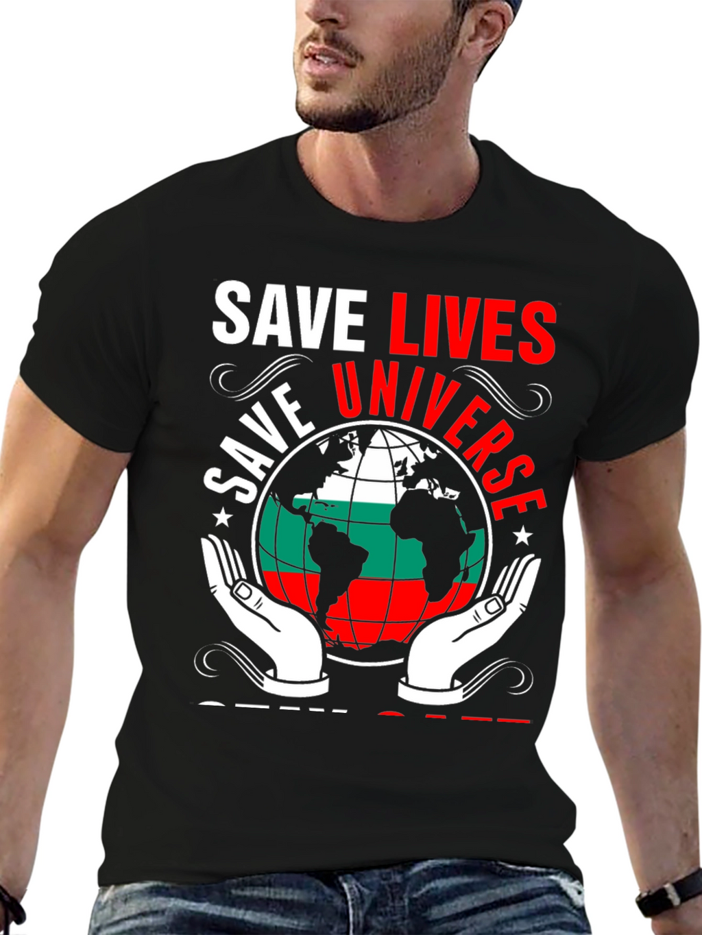 Save Lives Universe Graphic T-Shirt