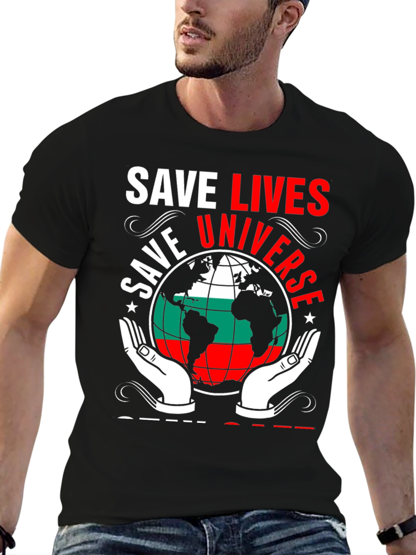 Save Lives Universe Graphic T-Shirt