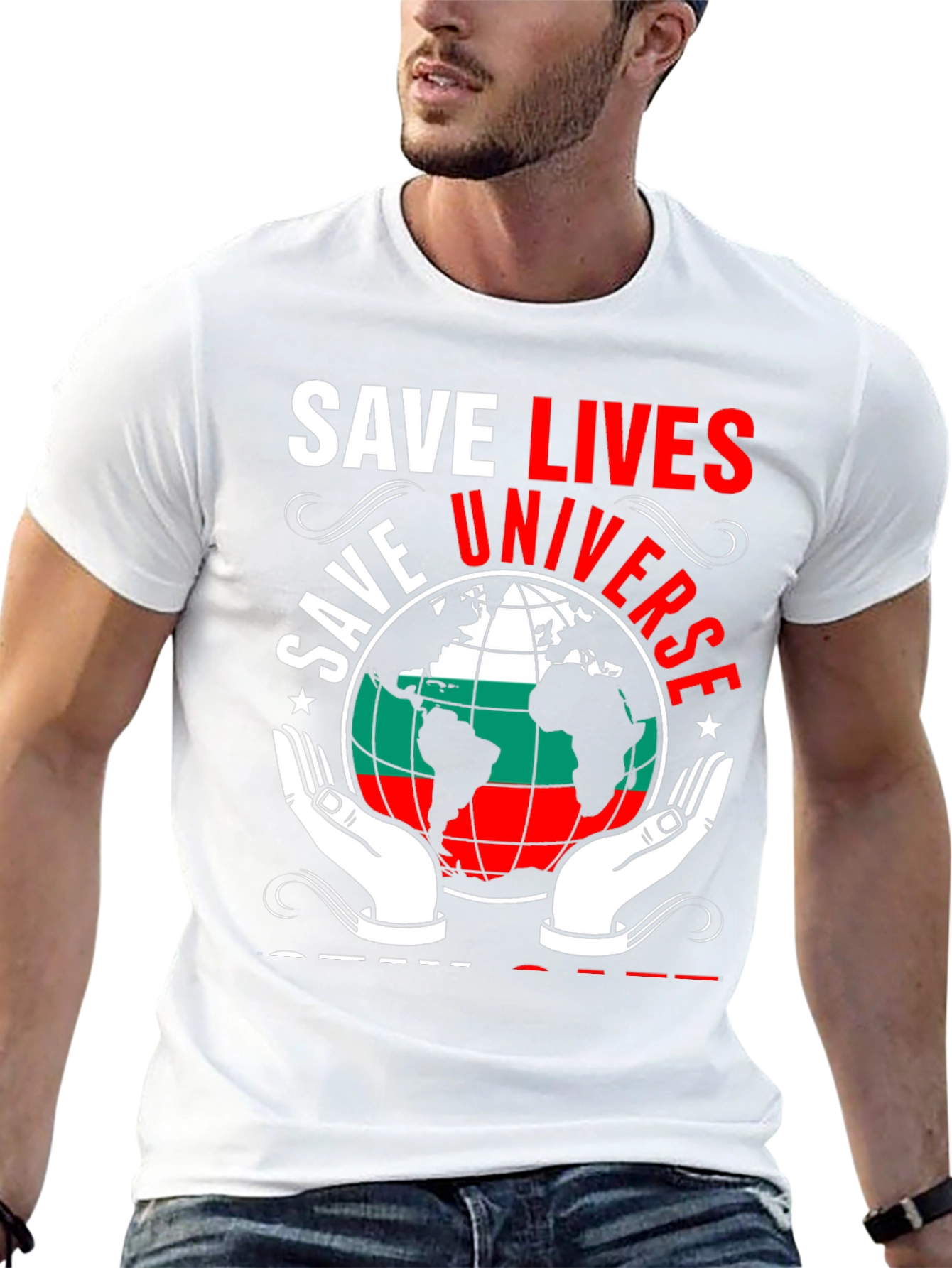 Save Lives Universe Graphic T-Shirt