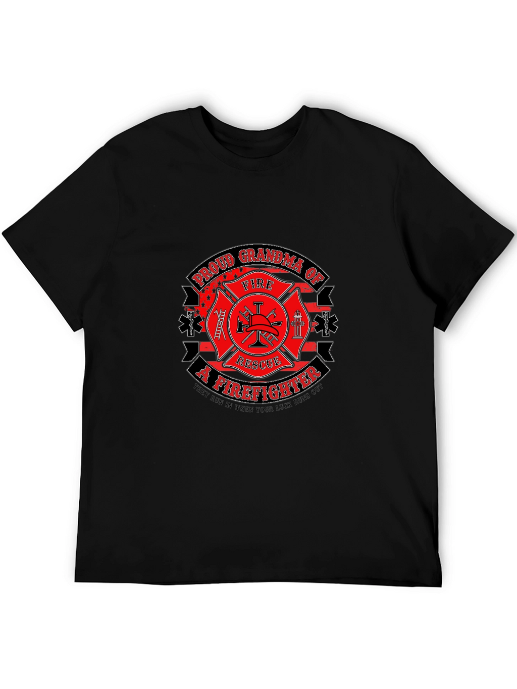 Proud Grandma Firefighter Graphic Tee