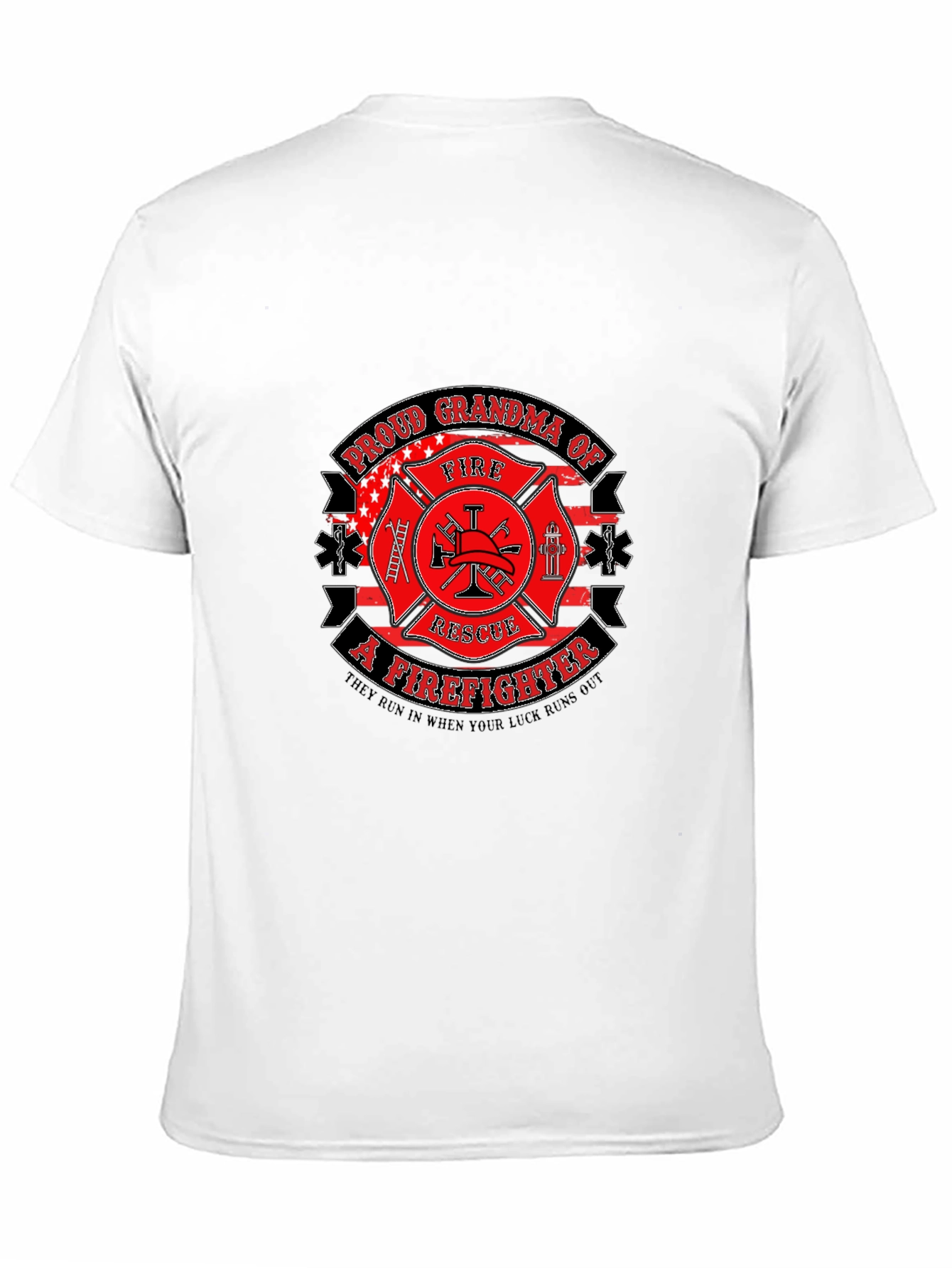 Proud Grandma Firefighter Graphic Tee