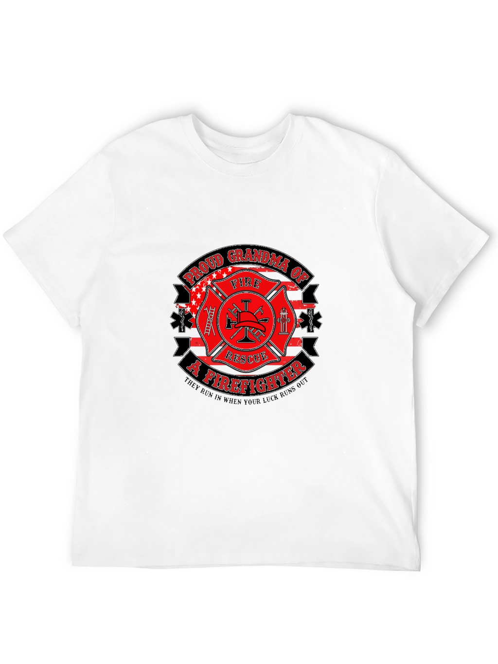 Proud Grandma Firefighter Graphic Tee