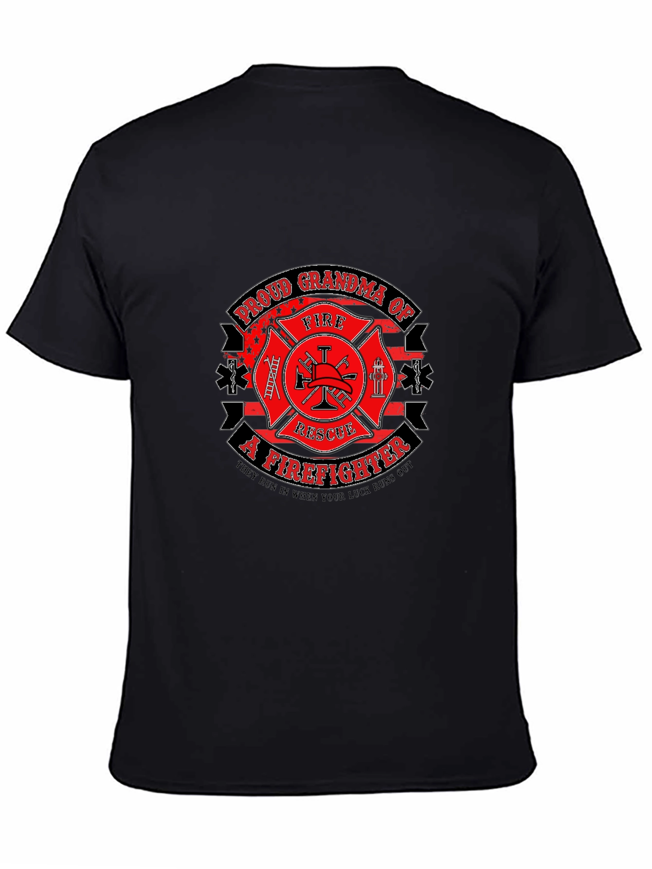 Proud Grandma Firefighter Graphic Tee