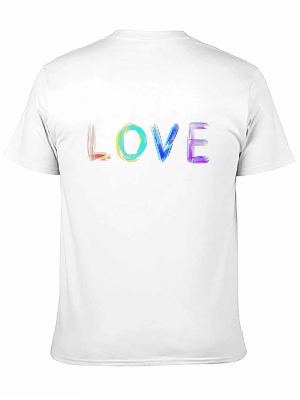 Rainbow LOVE Graphic Black T-Shirt