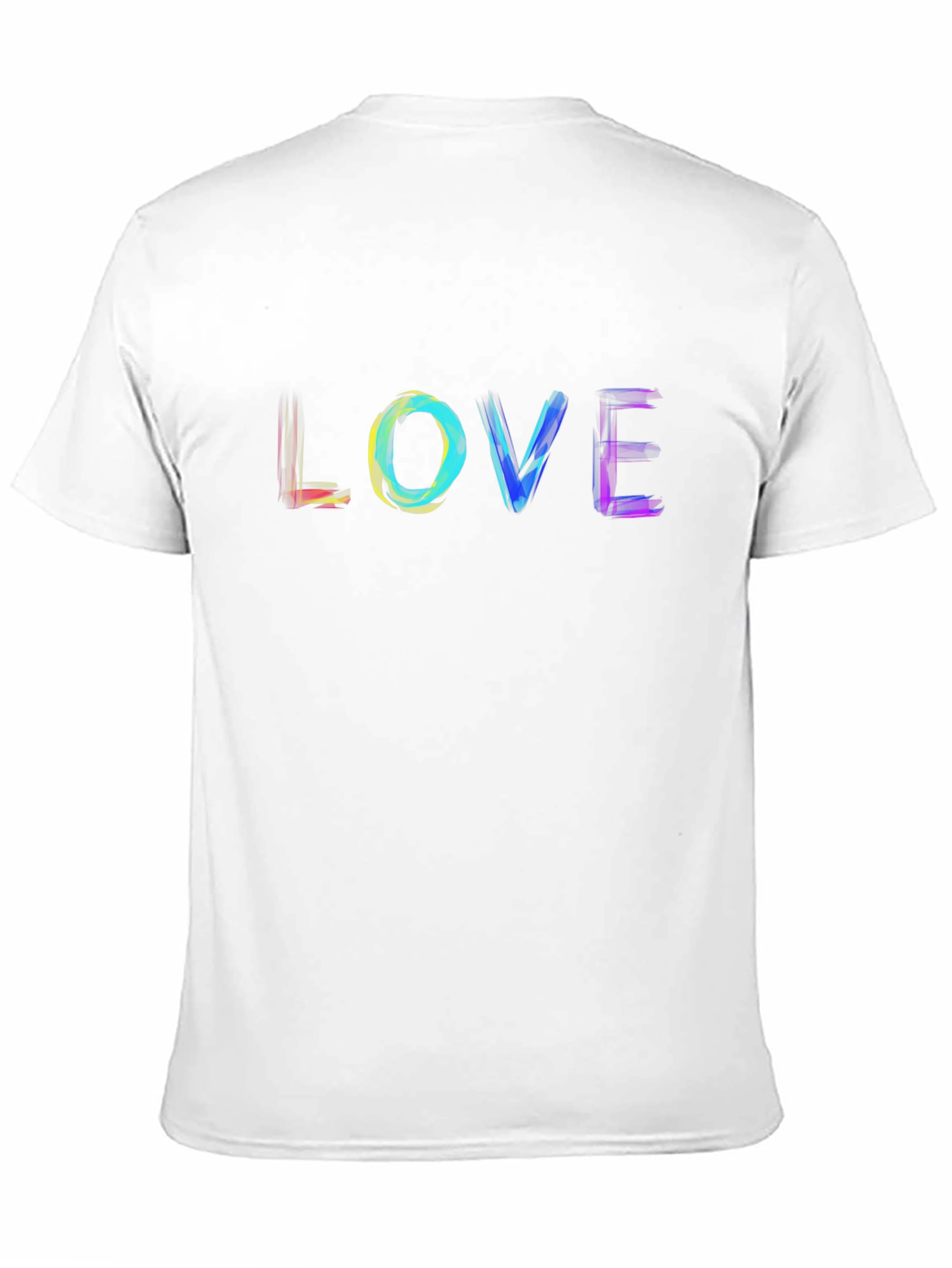 Rainbow LOVE Graphic Black T-Shirt