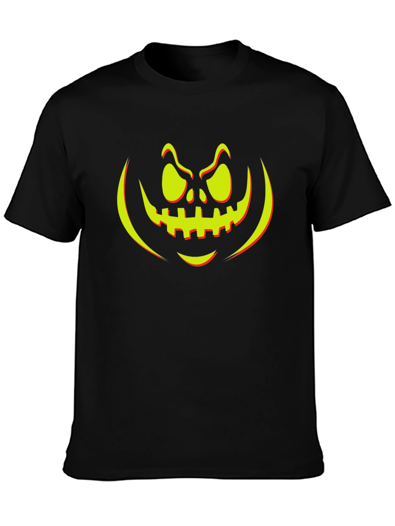 Halloween Pumpkin Face Graphic Tee