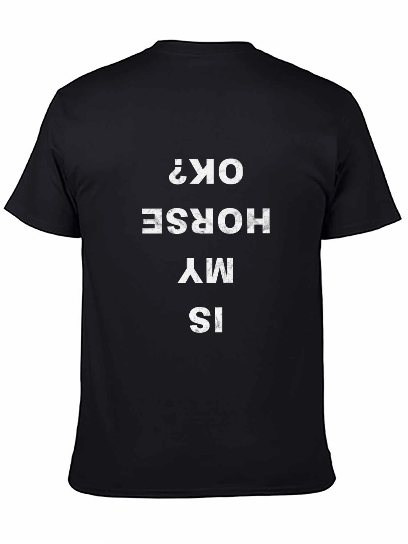 Is My Horse OK? Graphic Tee - Quirky Humor T-Shirt