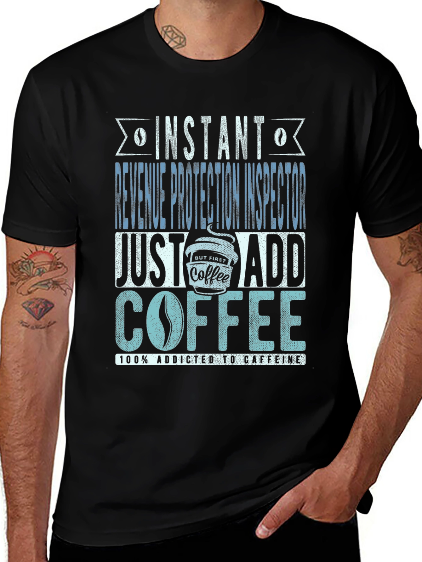 Instant Revenue Protection Inspector Add Coffee T-Shirt