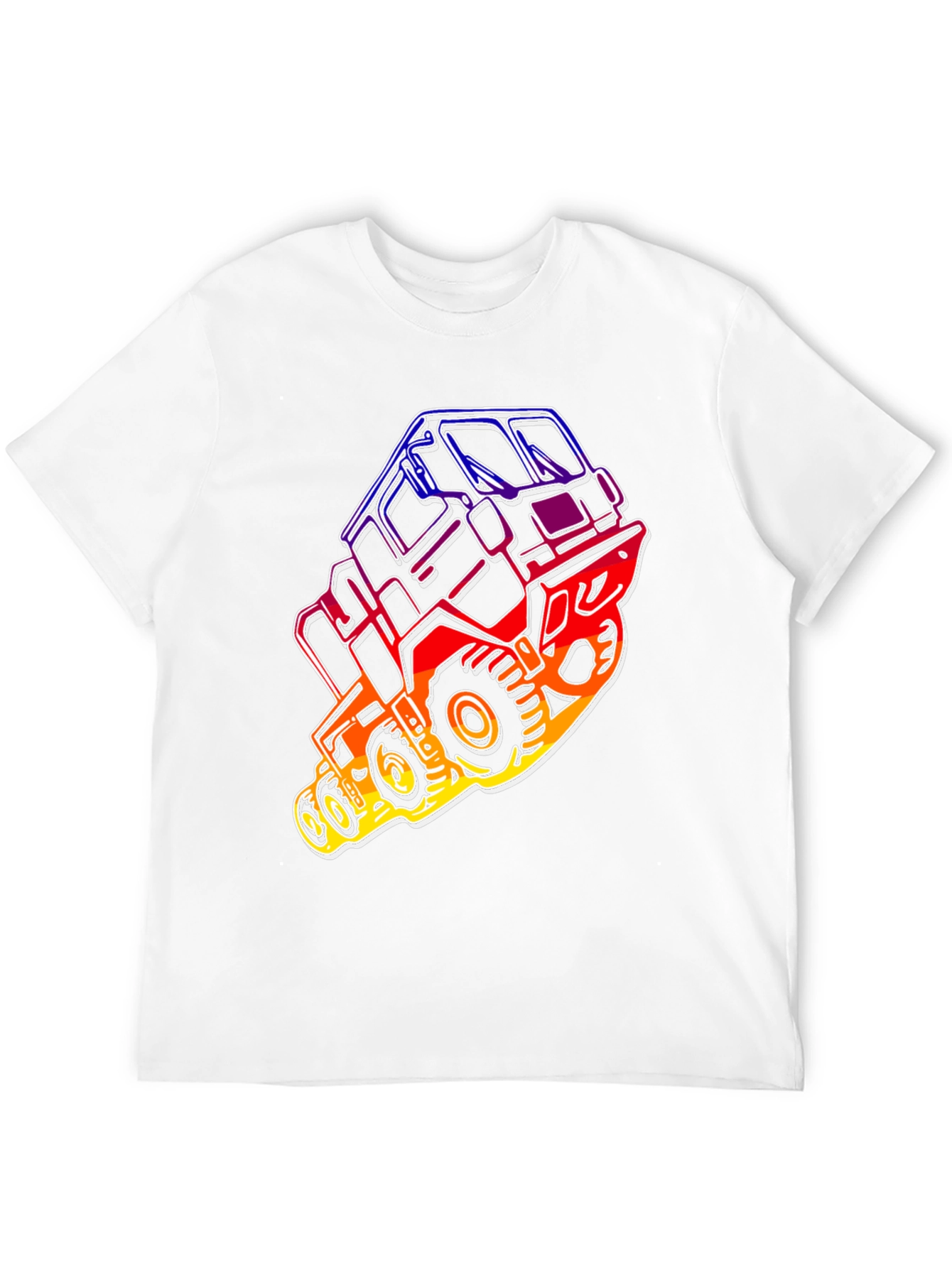 Retro Off-Road Truck Graphic Tee - Black