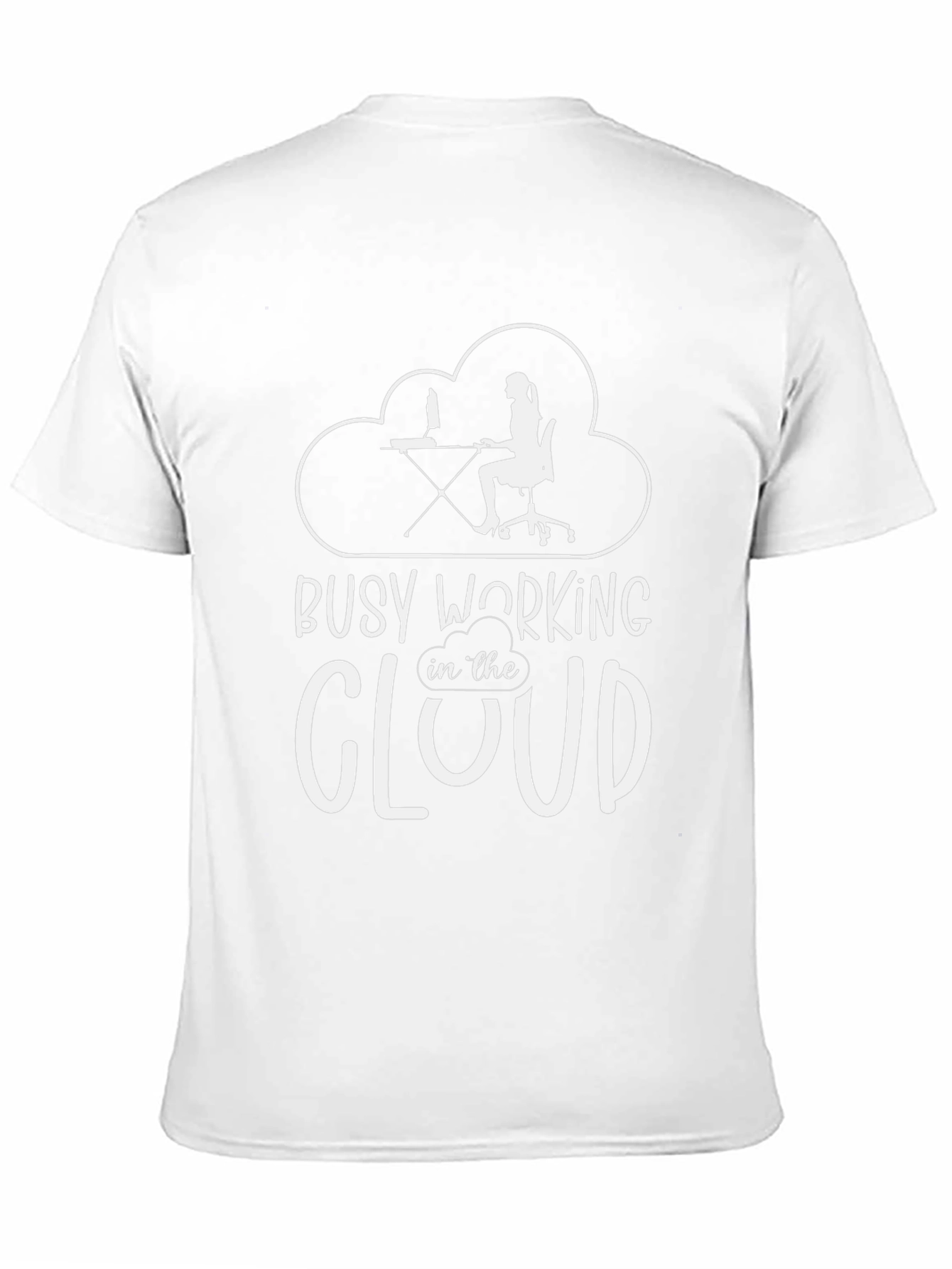 Busy Working in the Cloud Black T-Shirt