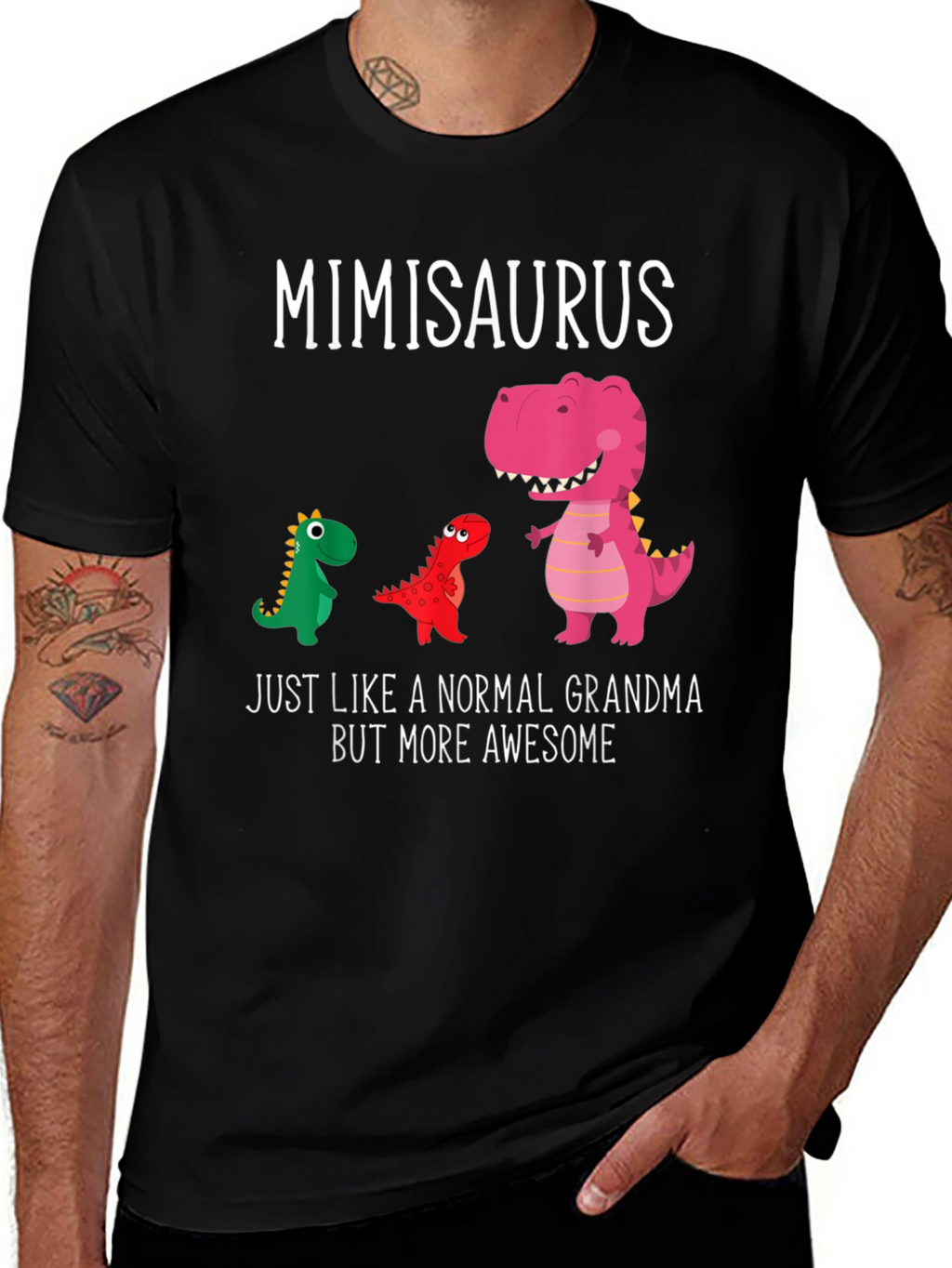 Mimisaurus Grandma T-Shirt - Dinosaur Graphic Tee