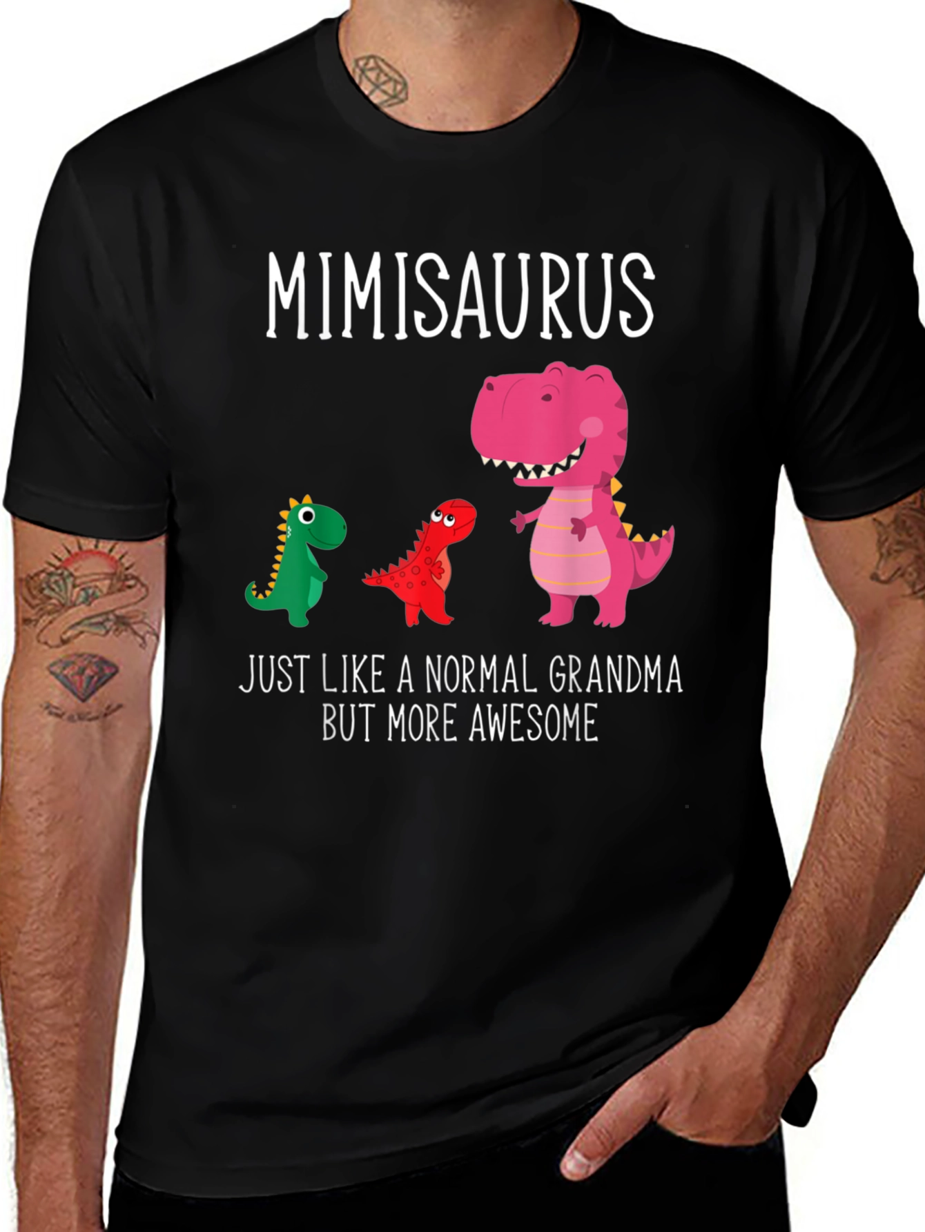 Mimisaurus Grandma T-Shirt - Dinosaur Graphic Tee